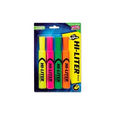 Avery Dennison HILIGHTER, FLRSCNT, 4ST, AST 24063